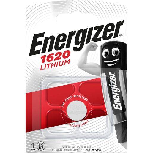 ENERGIZER Knopfzellen-Batterie CR1620 weiß/rot E300844002 Lithium