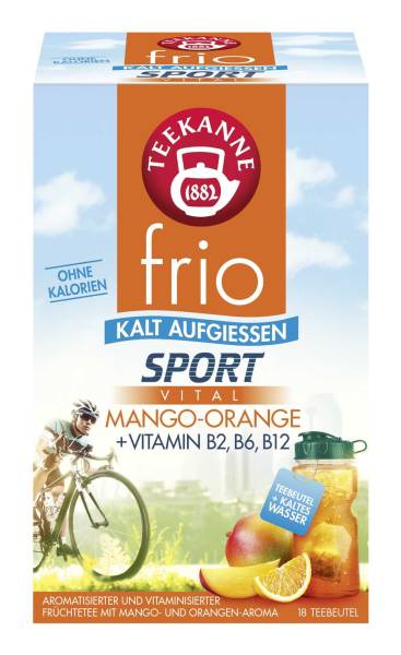 TEEKANNE Tee frio Sport Vital - Mango-Orange 7594 +Vitamine 18BT