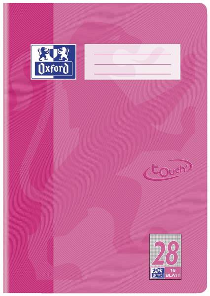 OXFORD Heft A4/16B/L28 Touch rosa 400104447