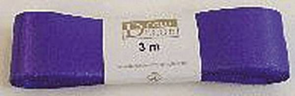 GOLDINA Doppelsatinband 25mmx3m violett 1172025601503