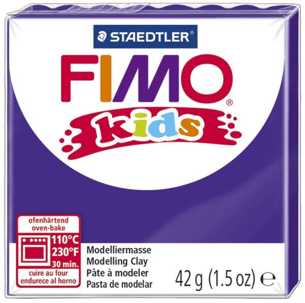 STAEDTLER Modelliermasse Fimo violett 8030-6 Kids 42g