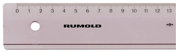 RUMOLD Plastiklineal 20cm transp. FL41 Luran