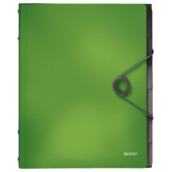 LEITZ Ordnungsmappe Solid A4 hellgrün 4569-10-50 PP 6 Fächer