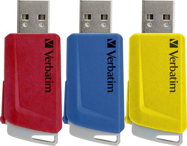 VERBATIM USB Stick 3ST 16GB/3.2 farbig sortiert 49306