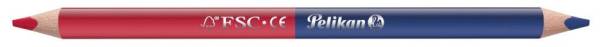 PELIKAN Silbentrennstift rot/blau dick 300001231 810838 dreieckig