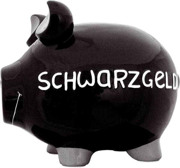 KCG Spardose Schwein groß schwarz 100005/10028990 Schwarzgeld