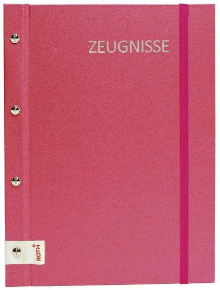 ROTH Zeugnismappe A4 Metallium pink 88563 inkl.12 Hüllen