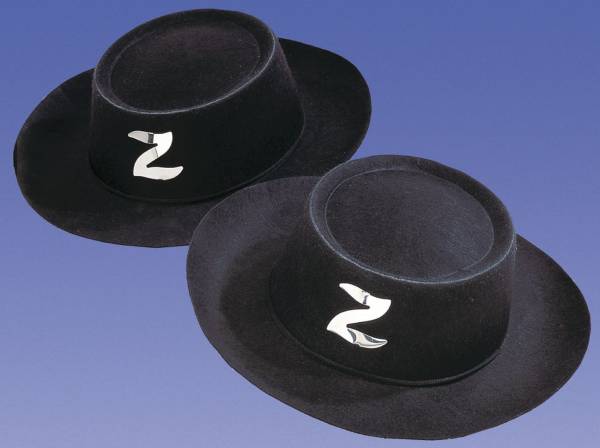 Hut Zorro schwarz 476