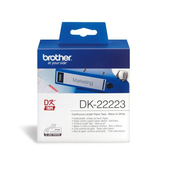 BROTHER Thermoetikette 50mmx30,5m weiß DK22223