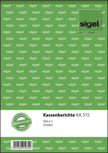 SIGEL Kassenbuch A5 mit 50BL KA515