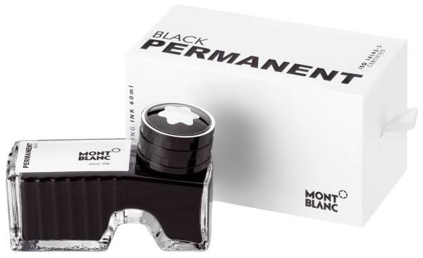 MONT BLANC Tintenglas 60ml schwarz MB128196