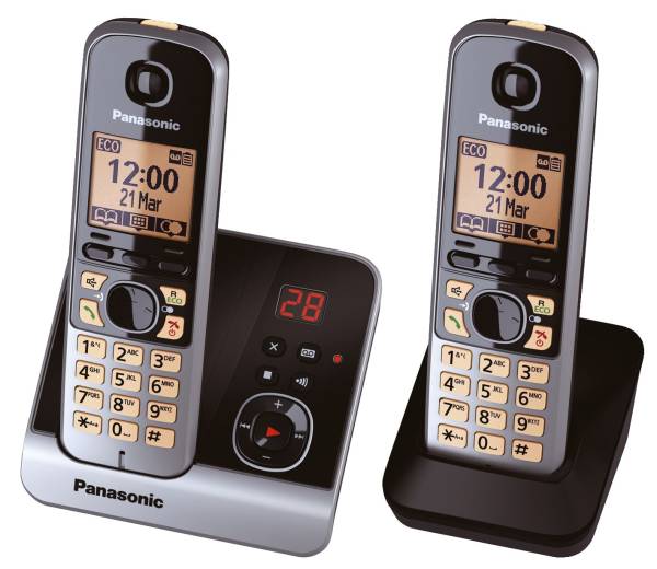 PANASONIC Telefon schnurlos schw/tit KX-TG6722GB 2Mobilte