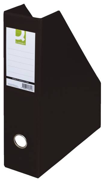 Q-CONNECT Stehsammler A4 76mm schwarz KF16210 PVC