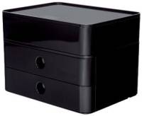 HAN Schubladenbox 2 Laden+Box schwarz 1100-13 Allison