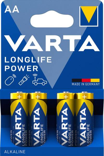 VARTA Batterie LONGLIFE Power 1,5V AA 04906110414/04906121414