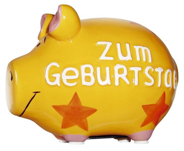 KCG Spardose Schwein klein 100845/10027118 Zum Geburtstag