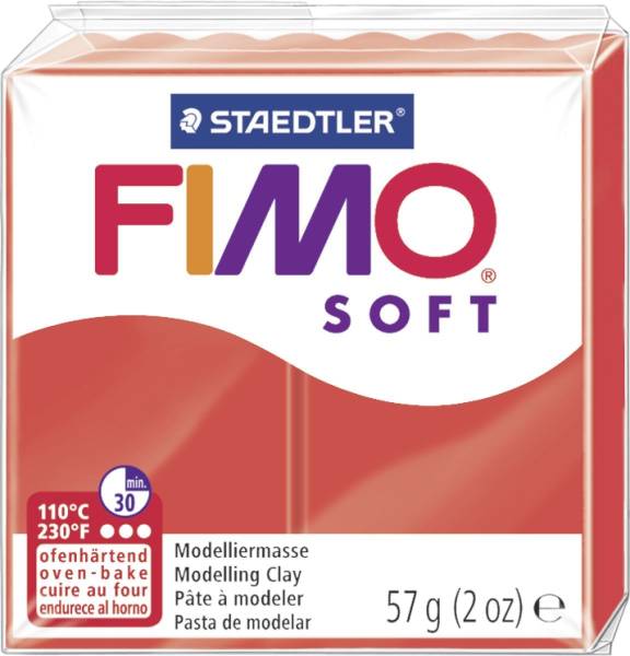 STAEDTLER Modelliermasse Fimo indischrot 8020-24 Soft 57g