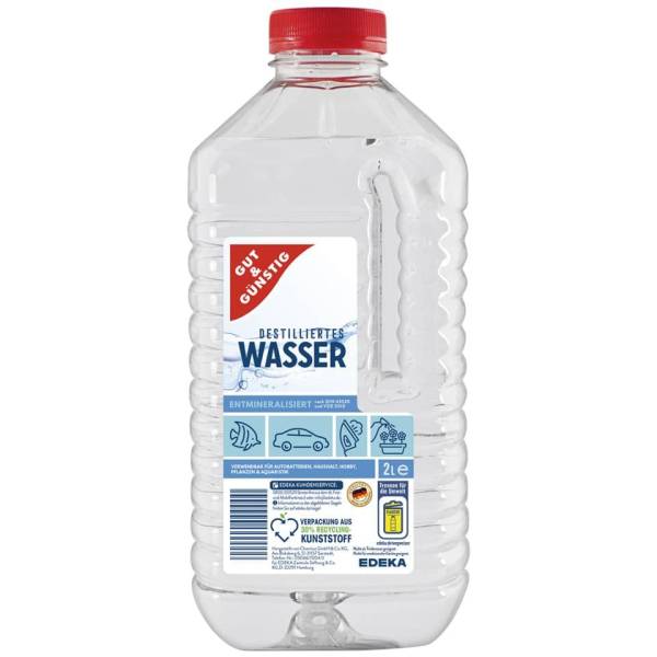 GUT & GÜNSTIG Destilliertes Wasser 2L 2214853009