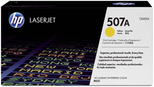 HP Lasertoner Nr. 507A yellow CE402A