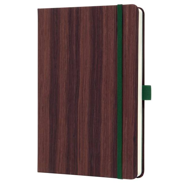 SIGEL Notizbuch Nature Edition A5 dark wood CO673 Dot-Lineatur Hardcover