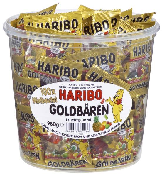 HARIBO Gummibärchen Minibeutel 10g 10542/122469004 100BT