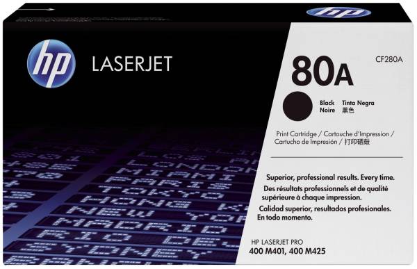 HP Lasertoner Nr. 80A schwarz CF280A