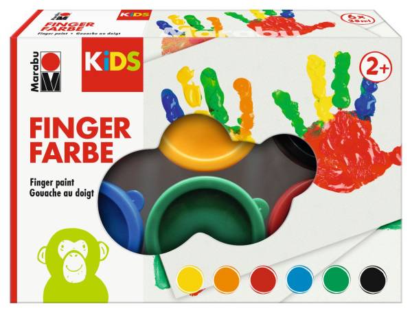 MARABU Fingerfarbe Kids 6ST sort. 03030 000 50800 35ml