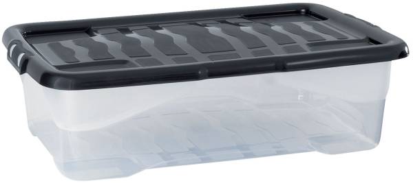 STRATA Ablagebox XW201 transparent/schwarz 2002010110 30 Liter