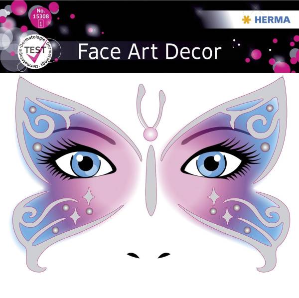 HERMA Sticker Face Art Butterfly 15308