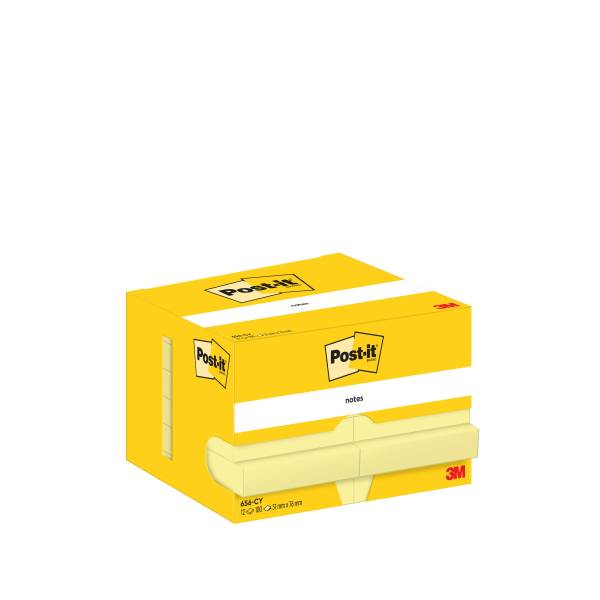 POST-IT Haftnotizblock 12x100BL gelb 656 CY 51x76mm