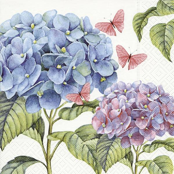 PAPER+DESIGN Motivserviette 33x33cm Blumen/Schmetterl 210222 200610