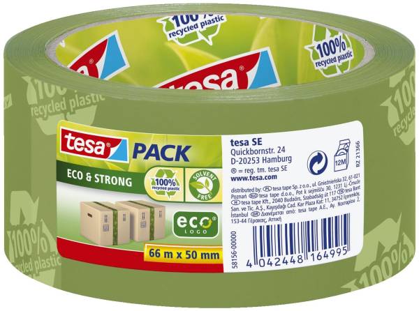 TESA Packband 50mm 66m grün 58156 bedr.Eco&Strong