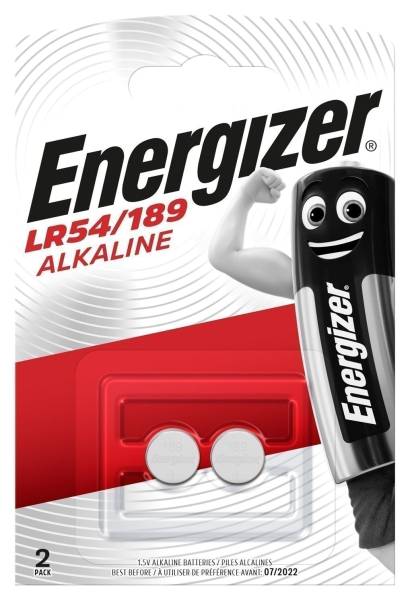 ENERGIZER Knopfzellen-Batterie 189/LR54/AG10 2ST E301536701 Alkali Mangan