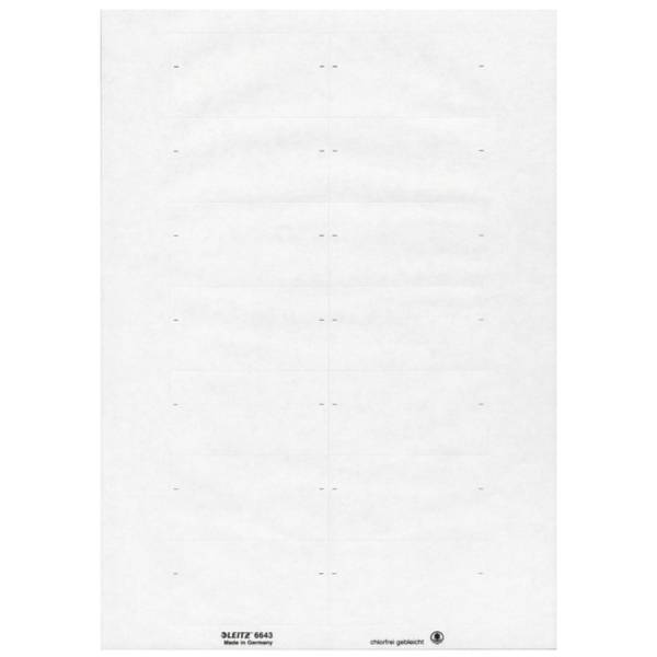 LEITZ Schild weiß 6643