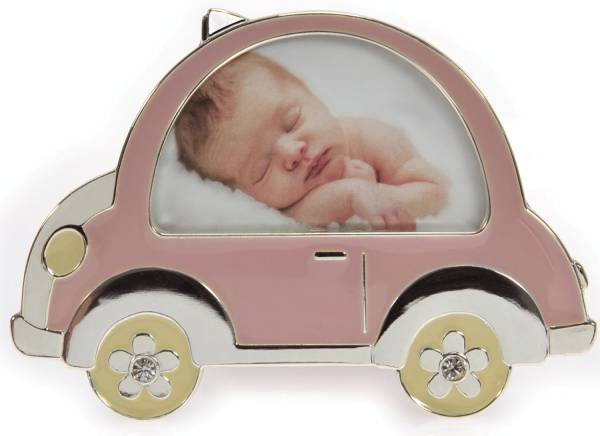 GOLDBUCH Fotorahmen Baby Auto rosa 960080 f.8x5cm