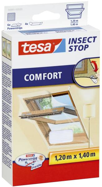 TESA Fliegengitter Dachfenster weiß 55881-00020-00 1,2x1,4m