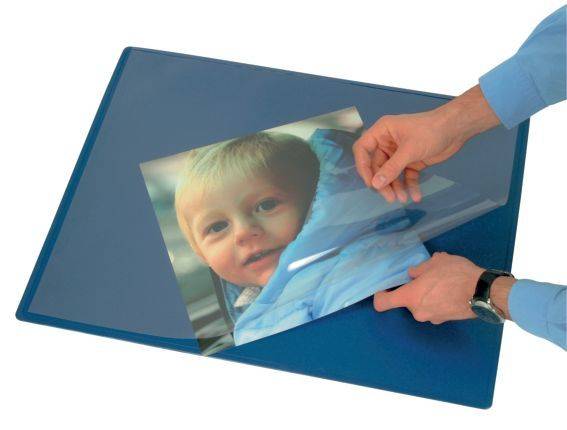 Q-CONNECT Schreibunterlage 63x50cm blau KF26799 PP inkl.Folie
