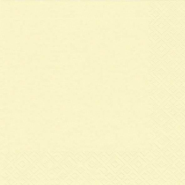 BRAUN+COMPANY Serviette 33x33cm 20ST creme 1012-0002