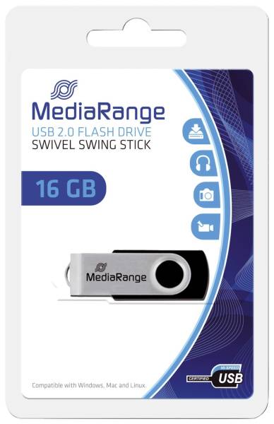 MEDIARANGE USB Stick 2.0 16GB high speed MR910