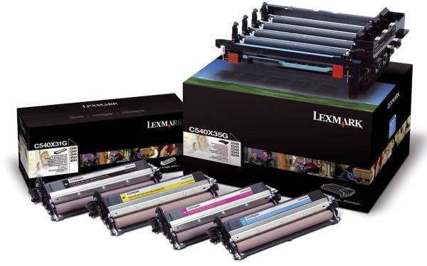 LEXMARK Imaging Kit schwarz+3-färbig C540X74G