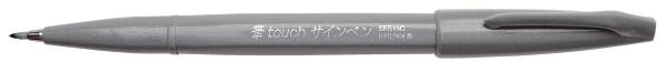 PENTEL Faserschreiber SignPen Brush grau SES15C-N Pinselspitze 0,2-2mm