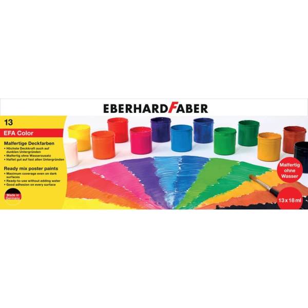 EBERHARD FABER Malfertige Deckfarben 13ST/ 18ml sortier 575613