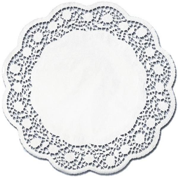 DEMMLER Tortenspitzen 12cm weiß Rose 1121101210 BT12ST