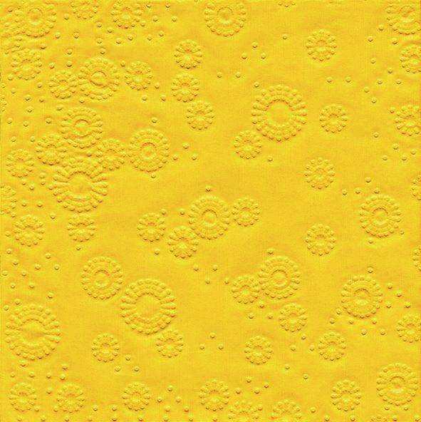 PAPER+DESIGN Serviette Zelltuch gelb 24012 33 cm