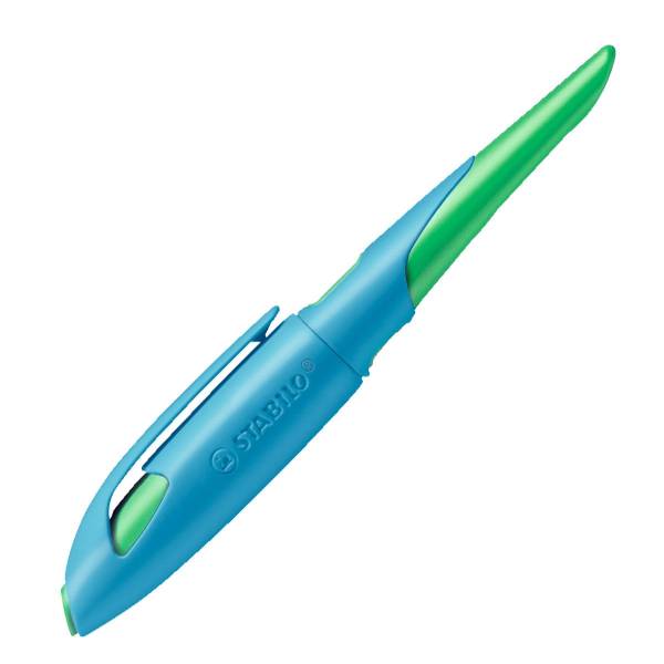 STABILO Füller R Patrone A EASYbirdy h.blau/gr.g 5014/2-41 Rechts