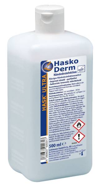 HASKO Händedesinfektion Hasko Derm 500ml 119052003 Euroflasche