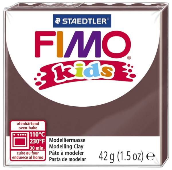 STAEDTLER Modelliermasse Fimo braun 8030-7 Kids 42g