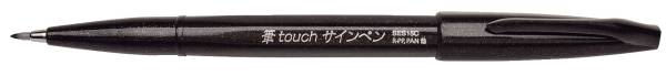 PENTEL Faserschreiber SignPen Brush schwarz SES15C-A Pinselspitze 0,2-2mm