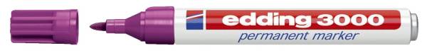 EDDING Permanentmarker 3000 1,5-3mm rotviolett 3000-020 Rundspitze nachfüllbar