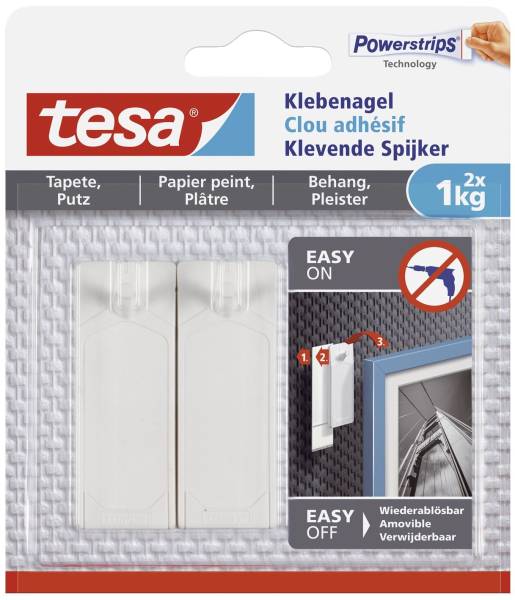 TESA Powerstrips 2ST weiß 77773-00000-02 max.1kg